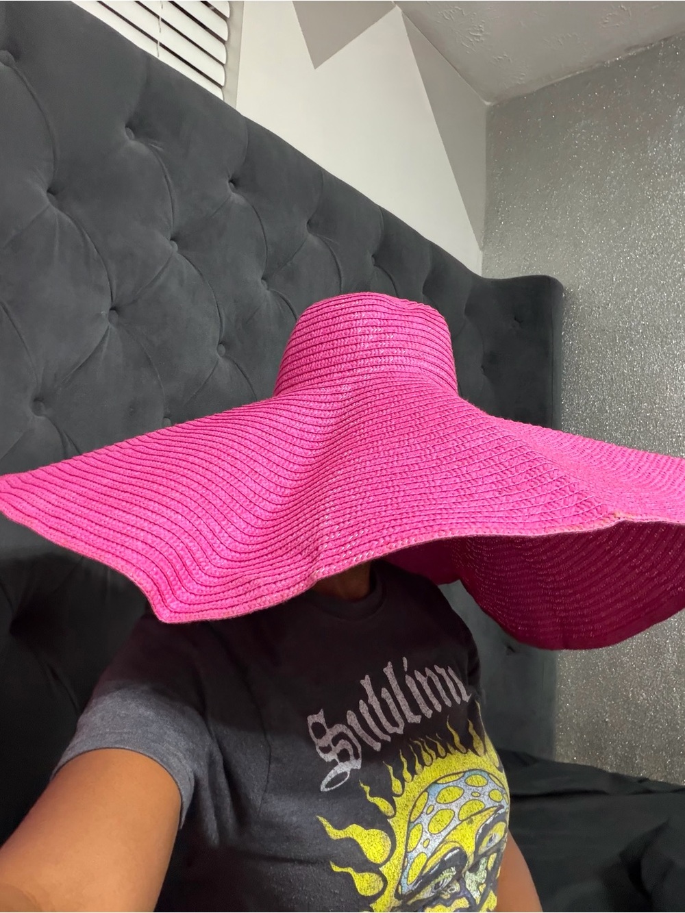 Women's Beach Wide Brim Sun Hat - Pink